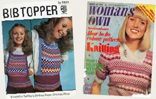 Twilley's pattern 1971, and Woman's Own cover, 1974