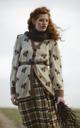 Hazelnut V-necked jacket