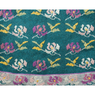 Oriental Flower Kimono detail