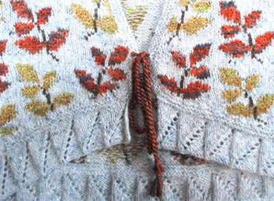 Short and Sweet bolero detail