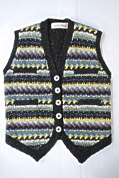 Spot tuxedo waistcoat - charcoal