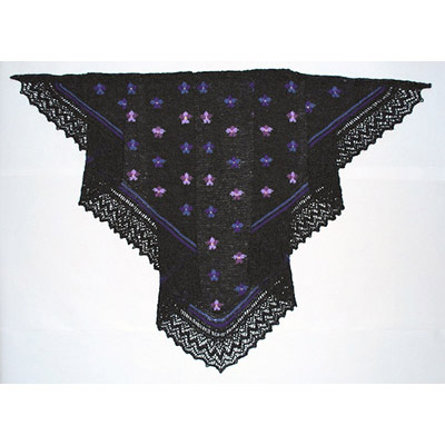 Violets Shetland Shawl