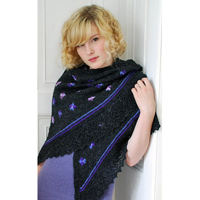 Violets Shetland Shawl