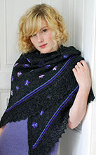 Violets Shetland Shawl