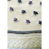 Violets Shawl in Cream silk - detail