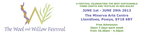 go to Wool & Willow Festival website Wool & Willow Festival 2013 banner