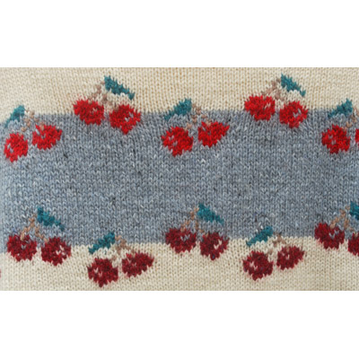 Cherry Shawl detail