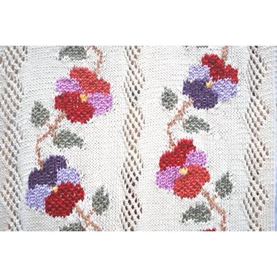 Pansy Pashmina detail