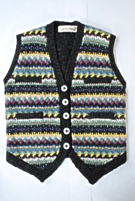 Spot Tuxedo Waistcoat in Charcoal