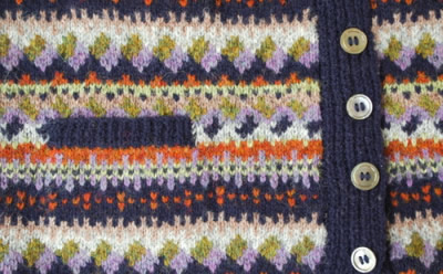 Spot Tuxedo Waistcoat in Navy detail