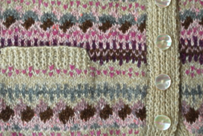 Spot Tuxedo Waistcoat in Oatmeal detail