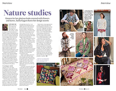 Nature Studies article from The Knitter, issue 134